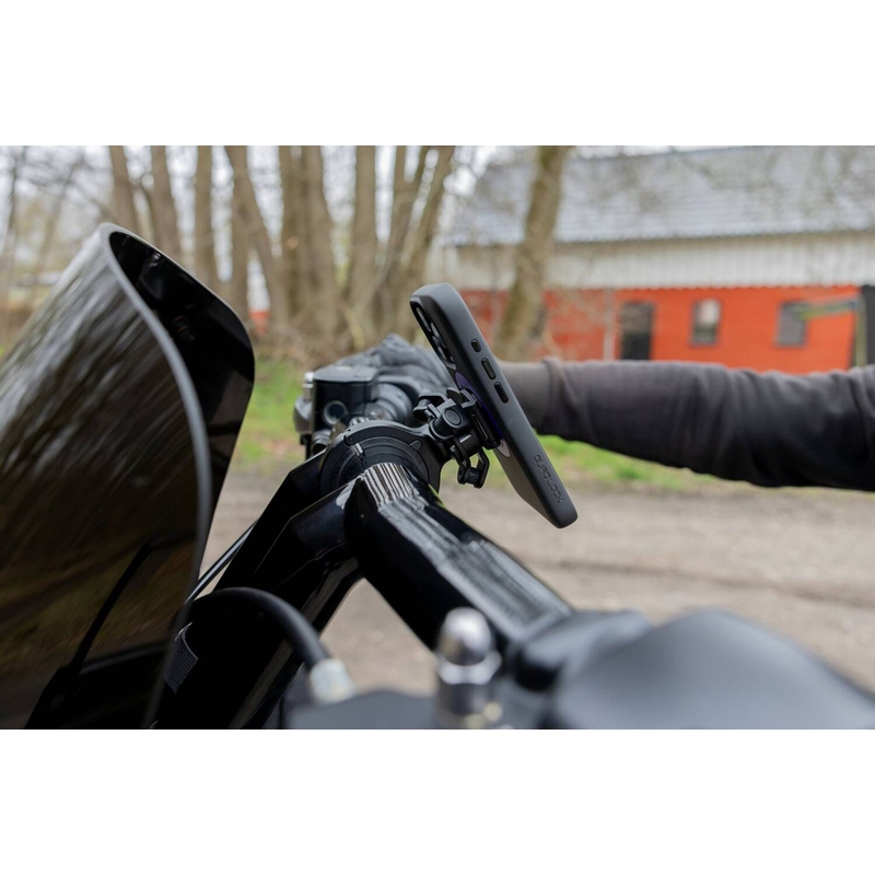 Quad Lock® PRO suur lenkstangiga telefonihoidik, must