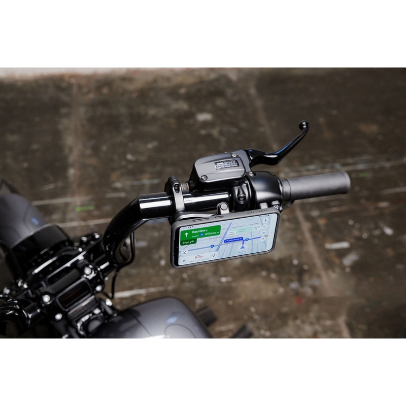 Quad Lock® PRO suur lenkstangiga telefonihoidik, must