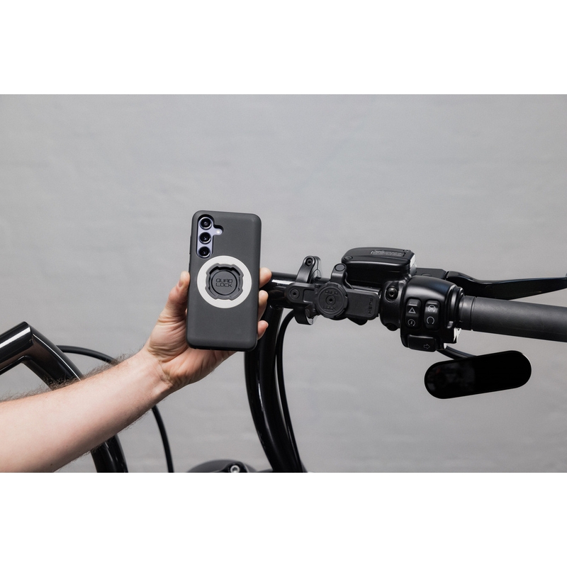 Quad Lock® PRO suur lenkstangiga telefonihoidik, must