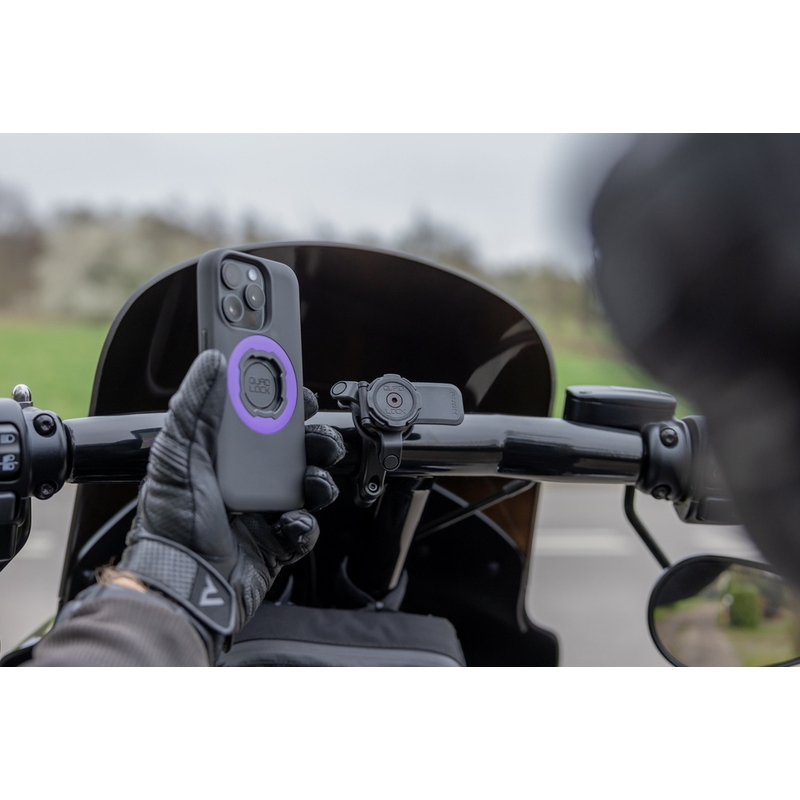 Quad Lock® PRO suur lenkstangiga telefonihoidik, must