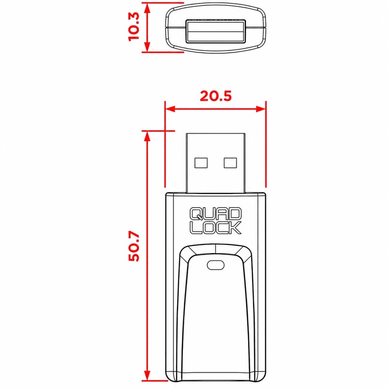 Quad Lock® CarPlay/Android Auto juhtmevaba adapter must