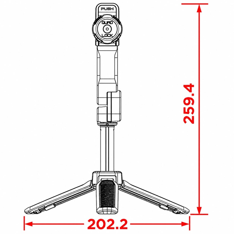Quad Lock® statiiv must