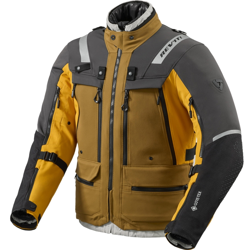 Revit Defender 4 GTX mootorratta jope must-sinepikollane