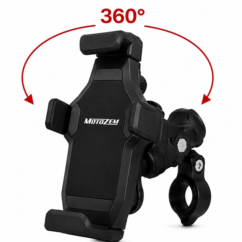 Vibratsioonivastane mootorrattahoidik lukuga MotoZem Grip PRO must