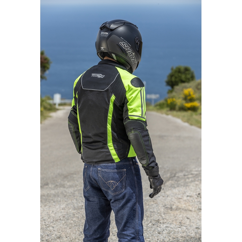 Airbag jope HELITE Vented must-fluo kollane