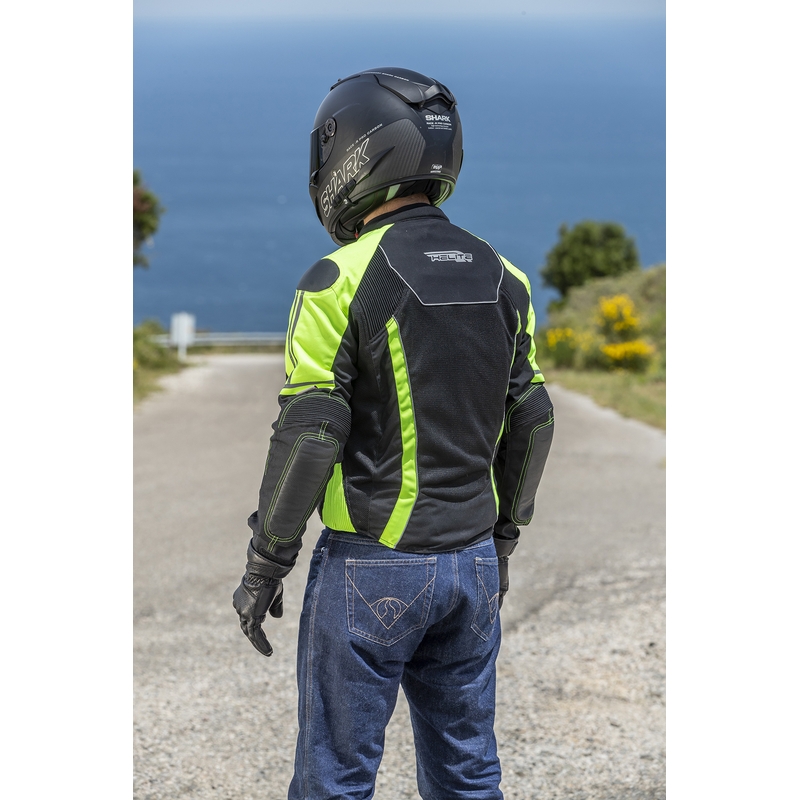 Airbag jope HELITE Vented must-fluo kollane