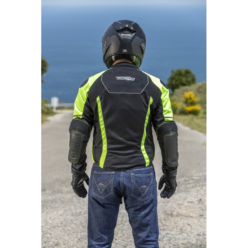 Airbag jope HELITE Vented must-fluo kollane