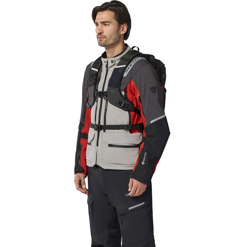 Revit Bauxite H2O mootorratta seljakott hall-must 18 l