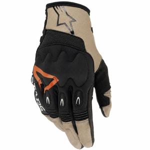 Alpinestars Techdura motokrossikindad must-pruun-fluo punane