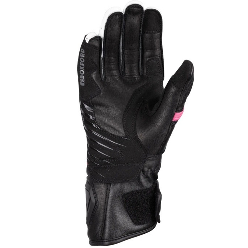 Naiste mootorrattakindad Oxford RP-5 3.0 must-valge-roosa