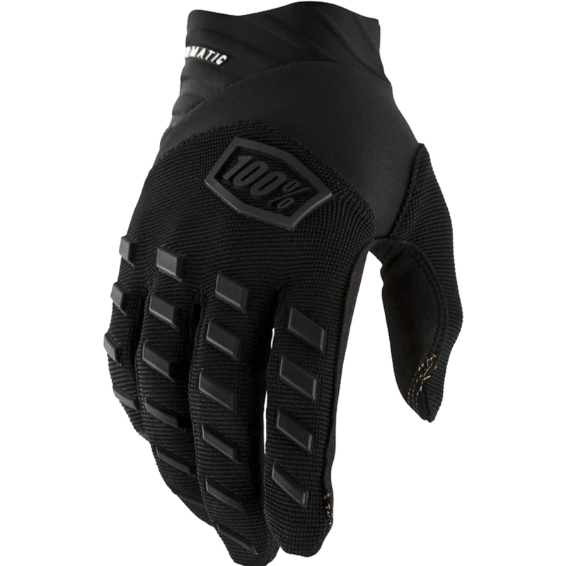Laste motokrossi kindad 100% Airmatic mustad