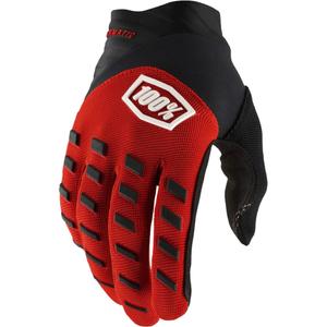 Laste motokrossi kindad 100% Airmatic puna-must