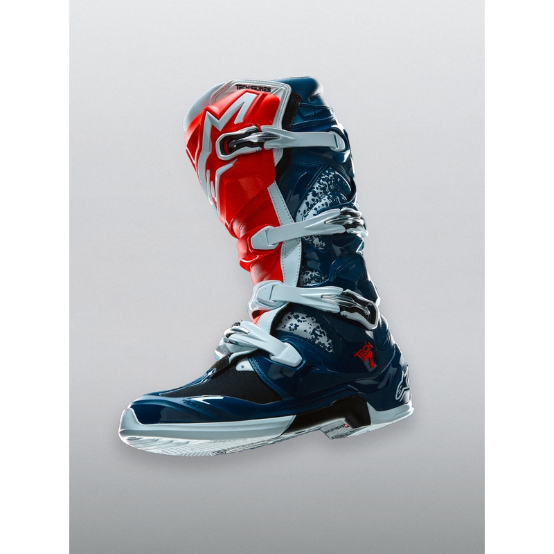 Alpinestars TECH 7 UNITY krossisaapad puna-valge-sinised