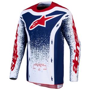 Alpinestars Techstar limiteeritud väljaande Unity motokrossisärk punane-valge-sinine