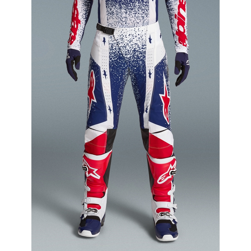 Alpinestars Techstar Limited Edition Unity punased-valged-sinised krossipüksid