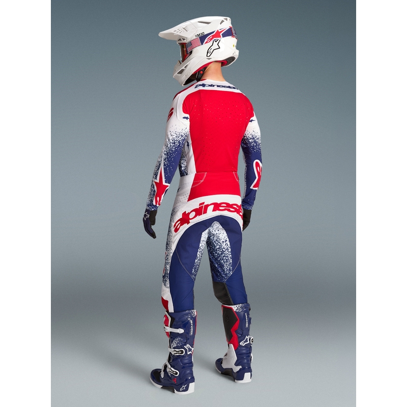 Alpinestars Techstar Limited Edition Unity punased-valged-sinised krossipüksid