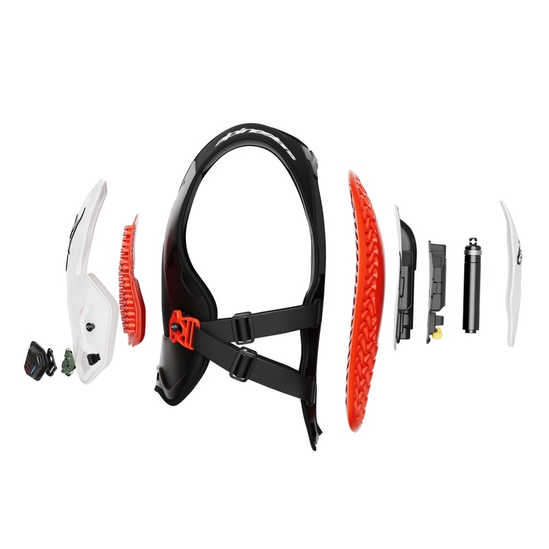 Alpinestars TECH-AIR®MX plasmasüsteemiga turvapadjavest valge-must-punane