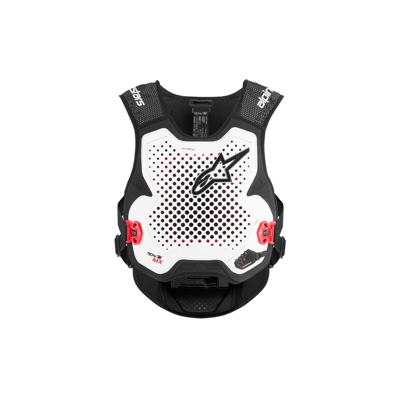 Alpinestars TECH-AIR®MX plasmasüsteemiga turvapadjavest valge-must-punane