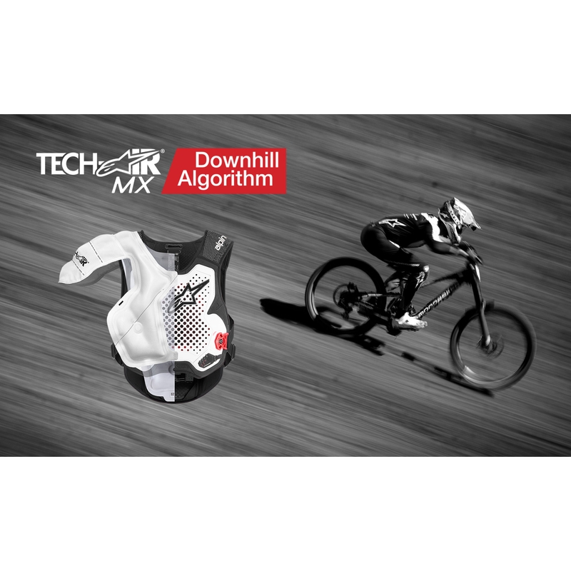 Alpinestars TECH-AIR®MX plasmasüsteemiga turvapadjavest valge-must-punane