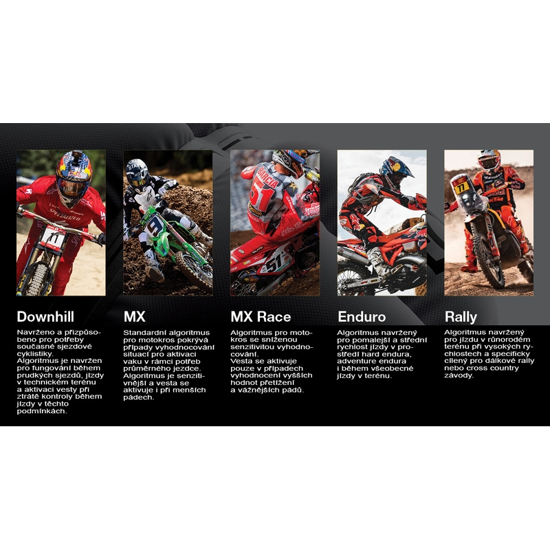 Alpinestars TECH-AIR®MX plasmasüsteemiga turvapadjavest valge-must-punane
