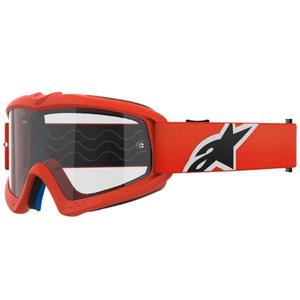 Alpinestars Vision Youth Corp laste motokrossiprillid oranži värvi ja läbipaistva klaasiga