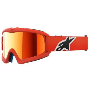 Alpinestars Vision Youth Corp laste motokrossiprillid oranžid, punase peegliläätsega