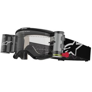 Alpinestars Vision 5 Corp ROLL-OFF Wide Vision motokrossiprillid musta värvi ja läbipaistva klaasiga