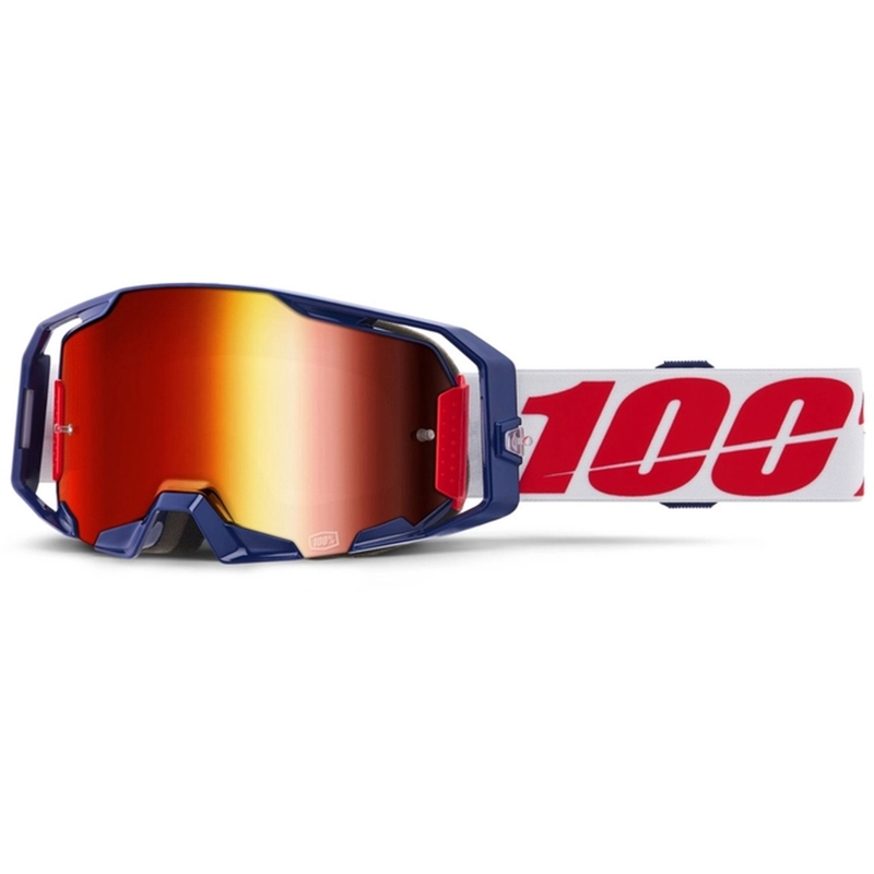 Motokrossiprillid 100% ARmatic Mach Z punase pleksiga