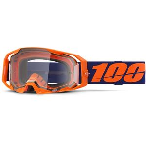 Motokrossiprillid 100% ARmatic Neonoranž läbipaistva pleksiga