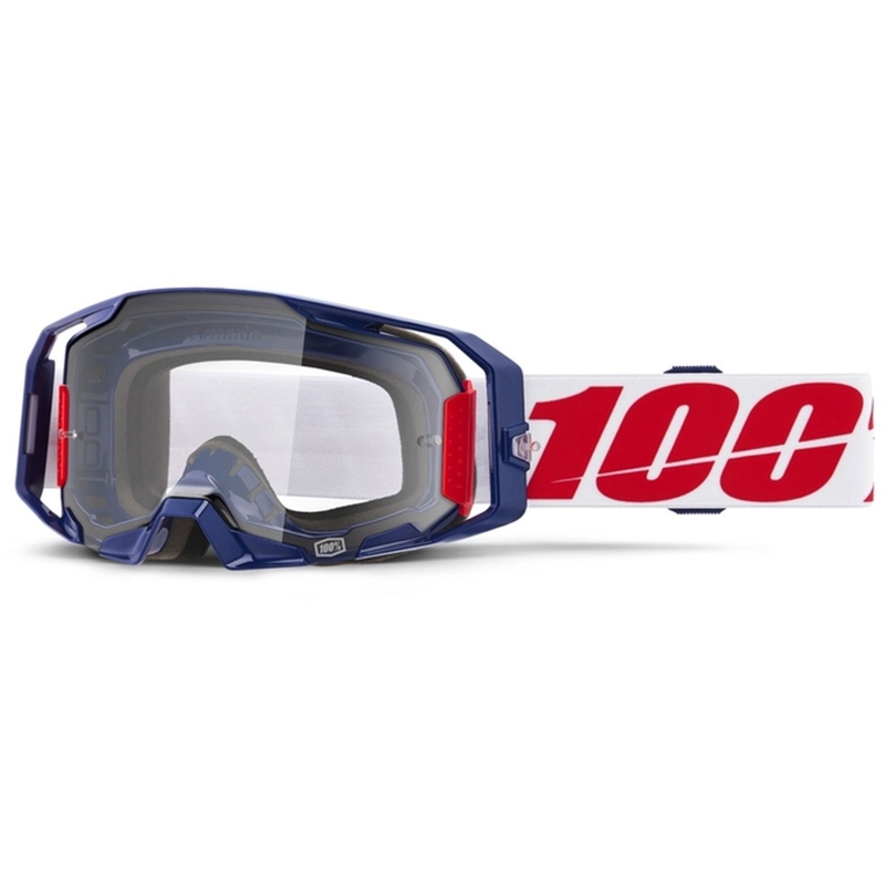 Motokrossiprillid 100% ARmatic Mach Z läbipaistva pleksiga