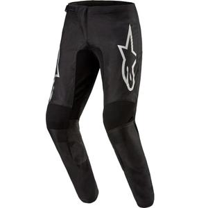 Alpinestars Fluid Graphite Motokross püksid must ja hõbedane