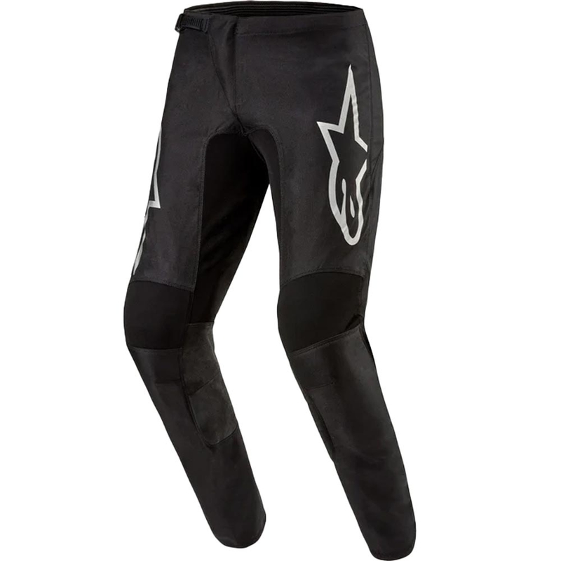 Alpinestars Fluid Graphite Motokross püksid must ja hõbedane