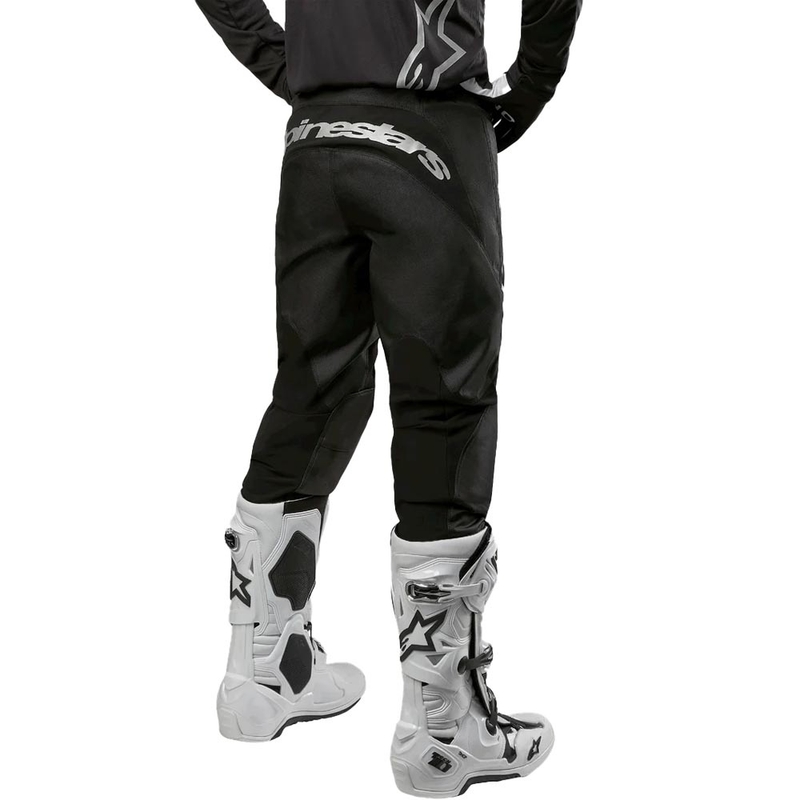 Alpinestars Fluid Graphite Motokross püksid must ja hõbedane