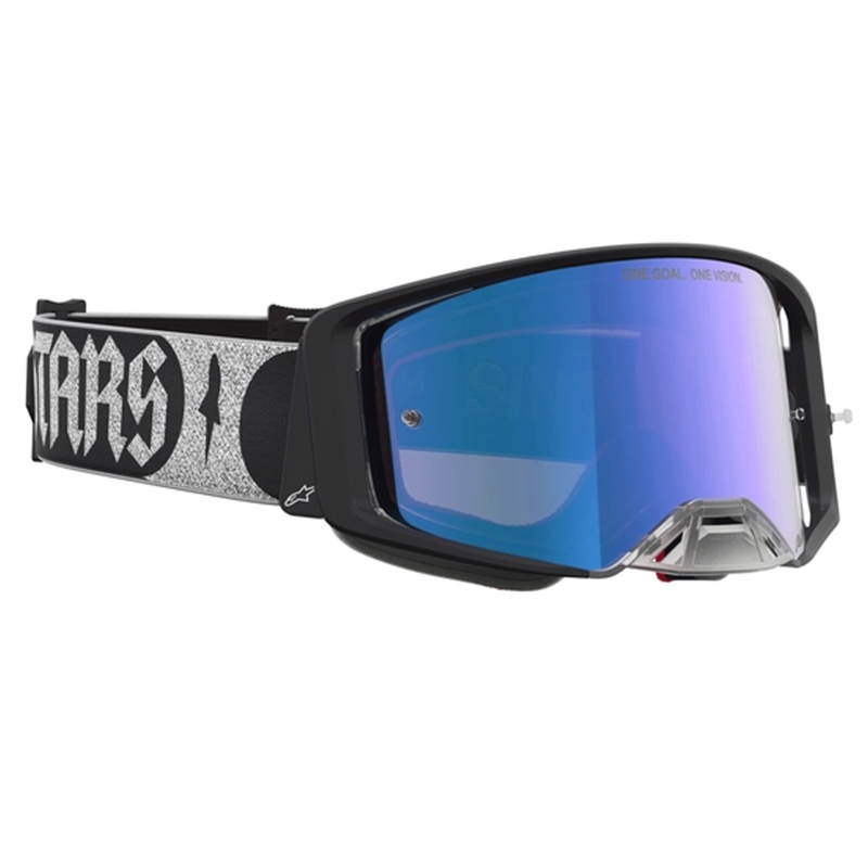 Alpinestars Supertech Atrox motokrossiprillid must-hõbedane
