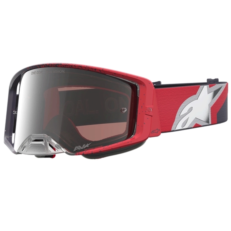 Alpinestars Supertech motokrossiprillid must-punane