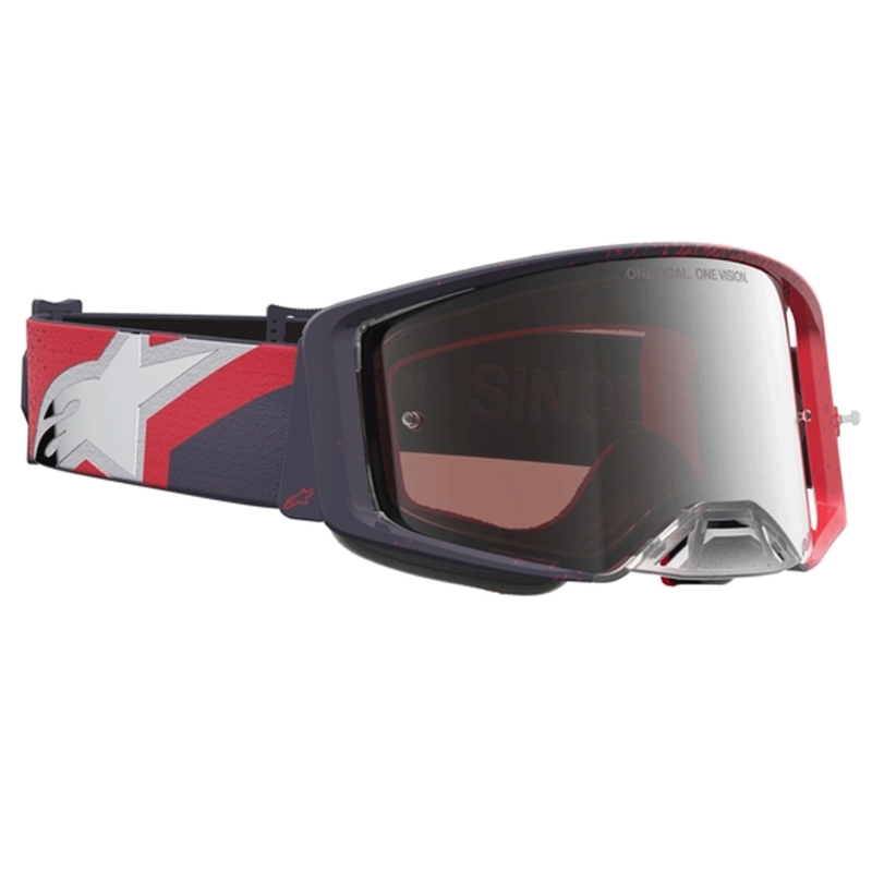 Alpinestars Supertech motokrossiprillid must-punane