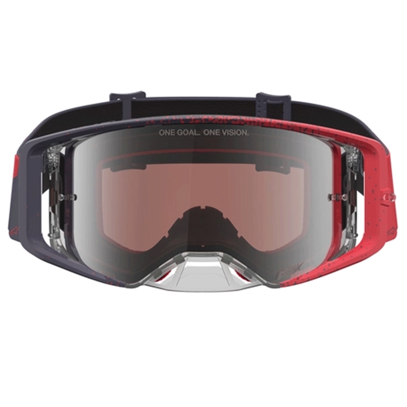 Alpinestars Supertech motokrossiprillid must-punane