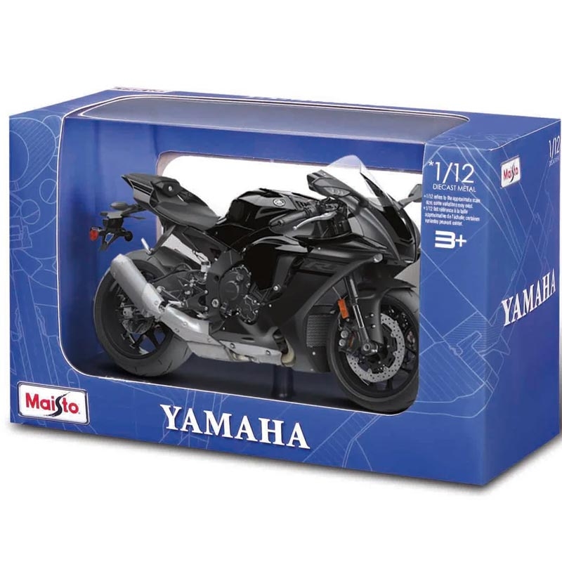 Maisto Yamaha YZF-R1 1:12 mootorratta mudel must