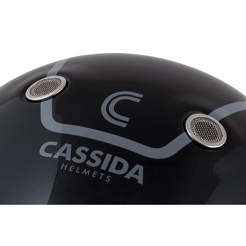 Cassida Fibre Jawa Sport täisnäoga mootorrattakiiver must-hõbedane-punane 2 - II kvaliteet - II. kvaliteet
