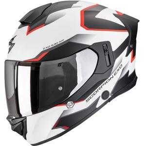 Integreeritud mootorratta kiiver Scorpion EXO-530 Air Clip matt valge-must-punane - II. kvaliteet
