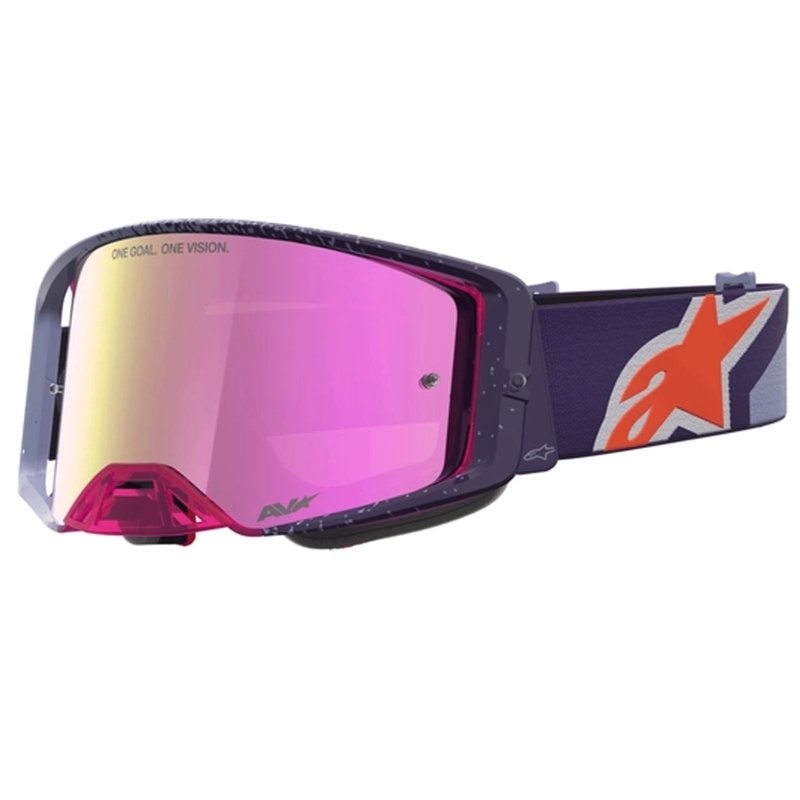 Alpinestars Supertech Hiten motokrossiprillid lilla-punased