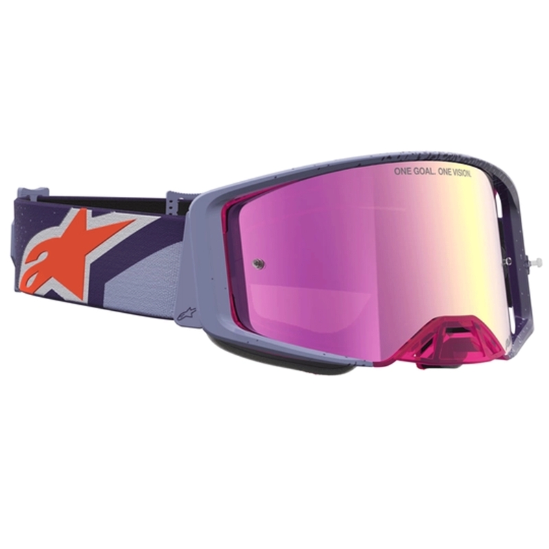 Alpinestars Supertech Hiten motokrossiprillid lilla-punased