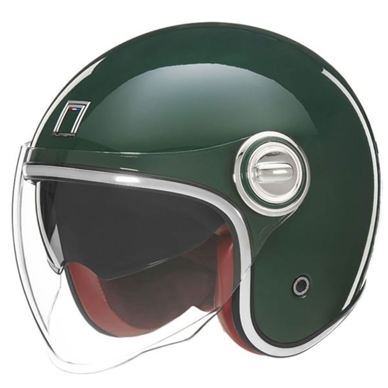 Avatud mootorratta kiiver NOX PREMIUM Heritage roheline - II. kvaliteet