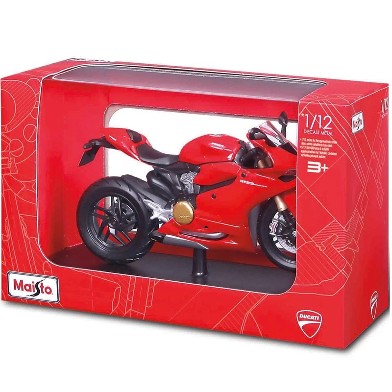 Maisto Ducati 1199 Panigale mootorratta mudel 1:12 punane