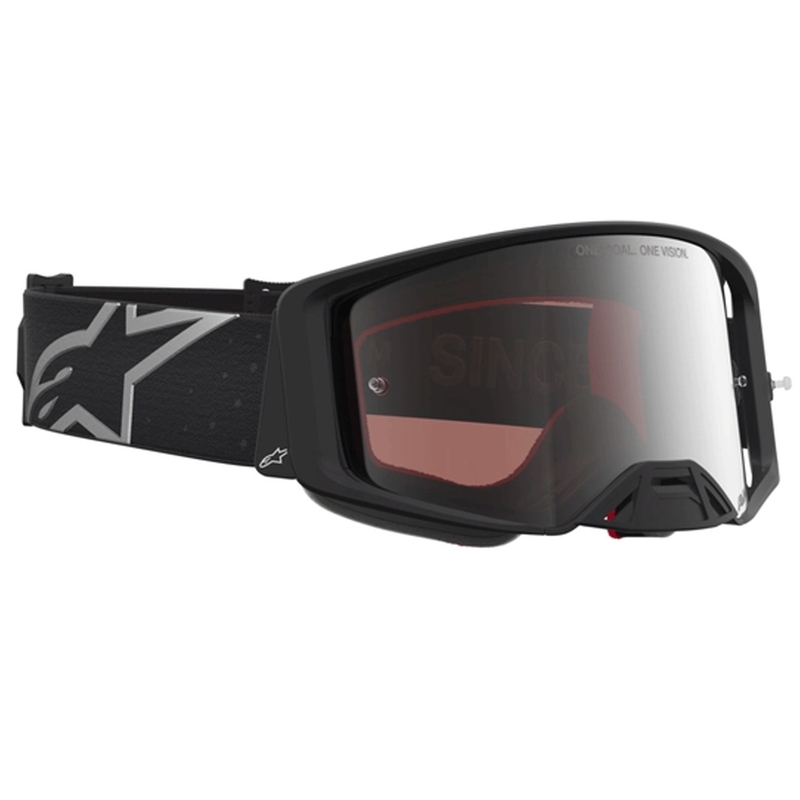 Alpinestars Supertech Vesta motokrossiprillid mattmust-hõbedased
