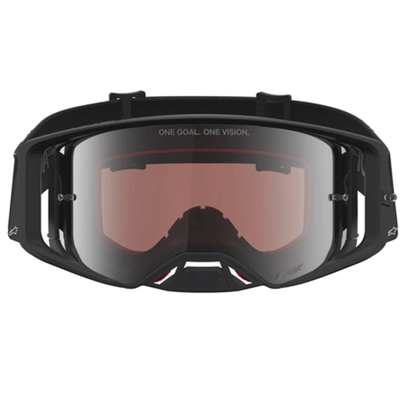Alpinestars Supertech Vesta motokrossiprillid mattmust-hõbedased