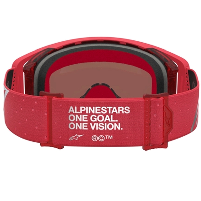 Alpinestars Supertech Vesta fluorestsentspunased-kroomitud motokrossiprillid