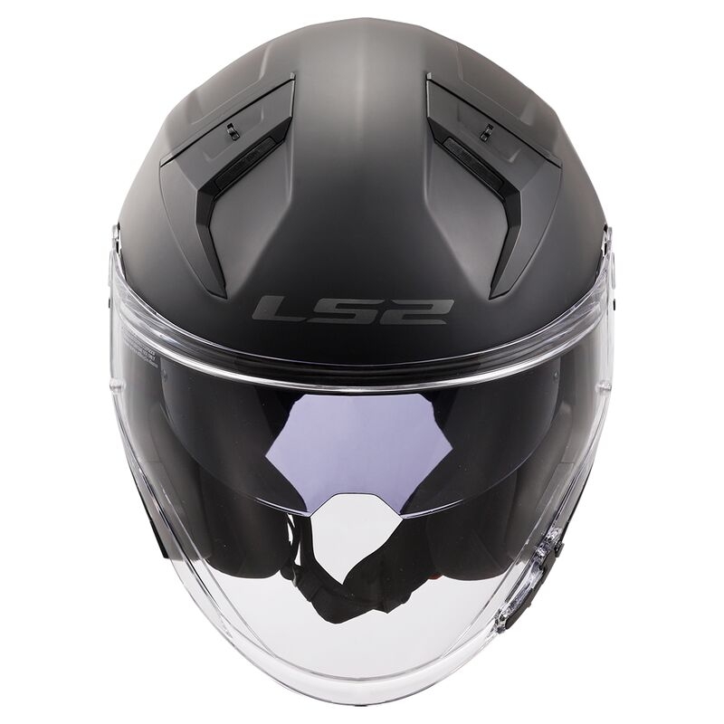 Avatud mootorratta kiiver LS2 OF603 Infinity II Solid Black Matte - II. kvaliteet