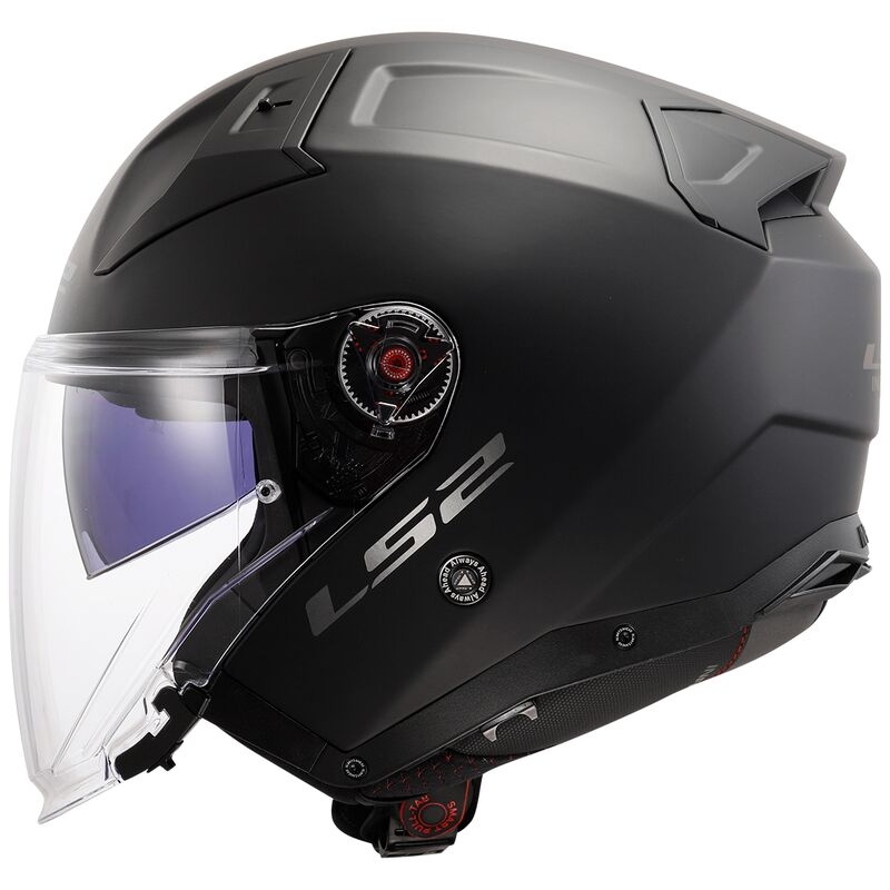 Avatud mootorratta kiiver LS2 OF603 Infinity II Solid Black Matte - II. kvaliteet