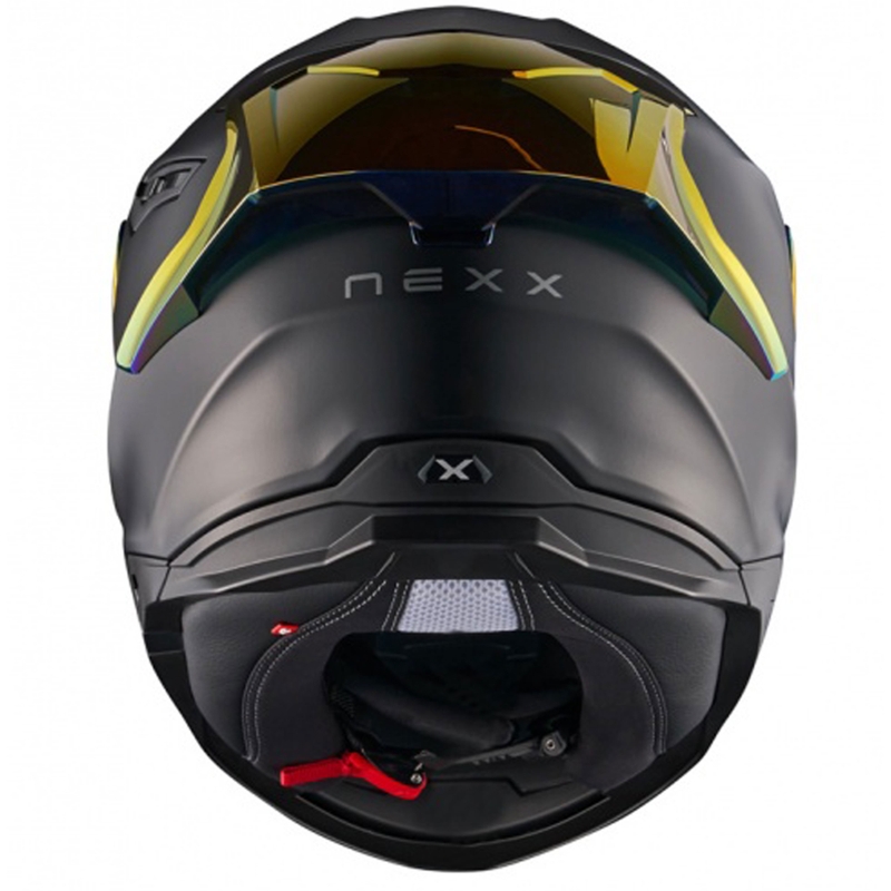 Integreeritud mootorratta kiiver NEXX Y.100R Subsonic matt must-punane - II. kvaliteet allahindlus